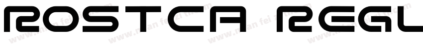 Rostca Regular字体转换